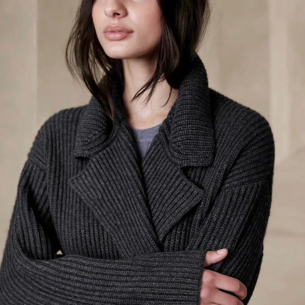 Banana Republic cashmere/wool blend coatigan L - Picture 8 of 10